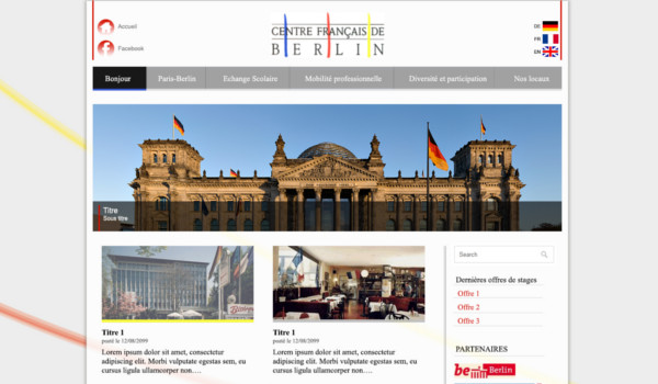 Site internet du Centre Français de Berlin