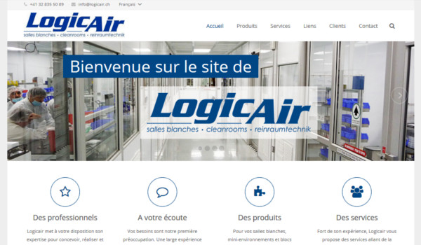 Site internet de Logicair